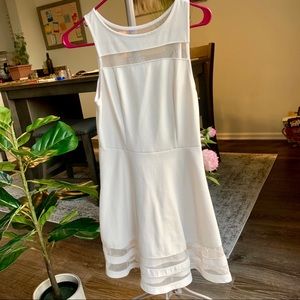 All White Elegant Dress